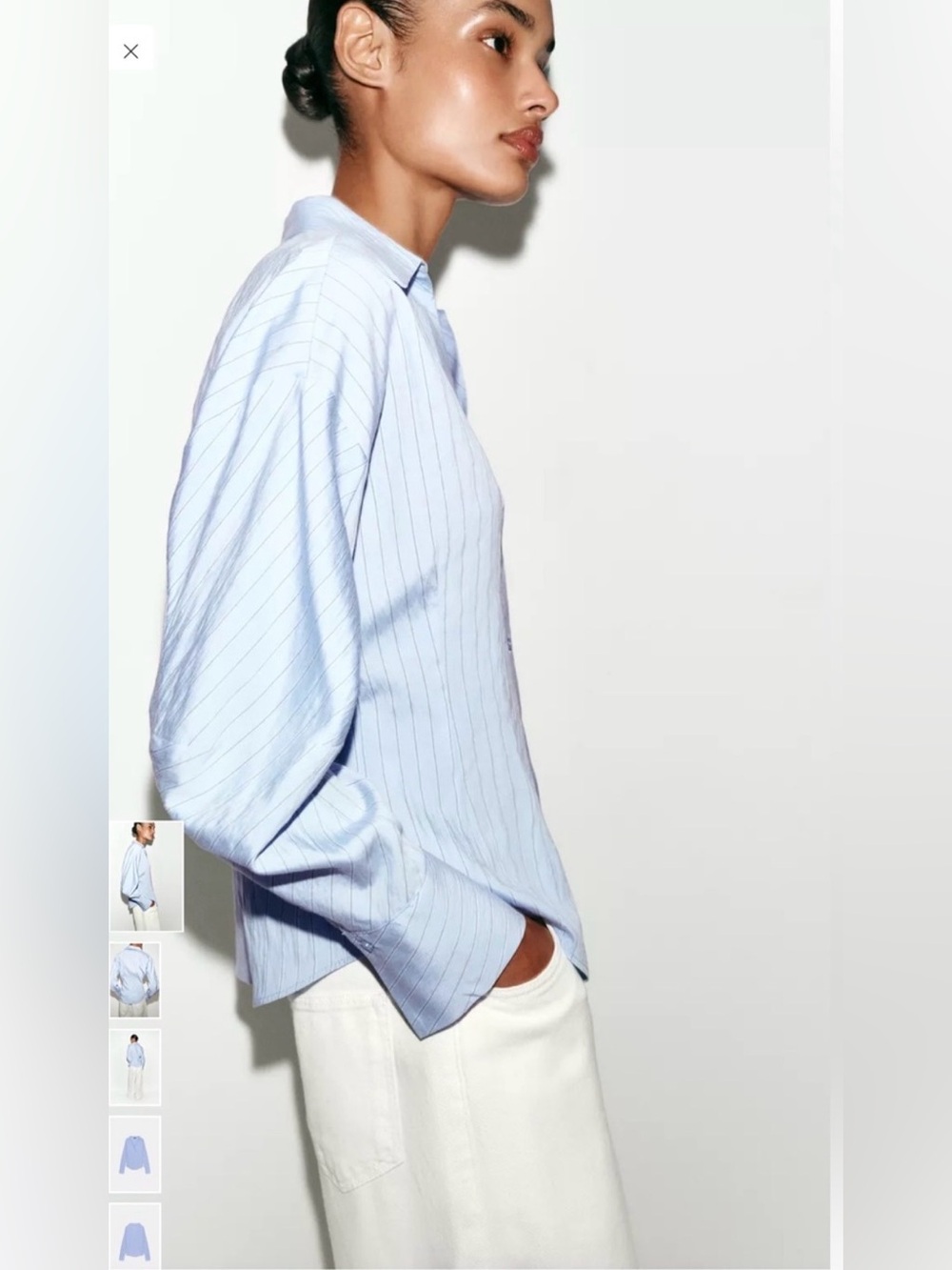 NWT Zara Fitted Stripe Shirt {$55.90} - Picture 5 of 5